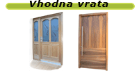 Lesena vhodna vrata
